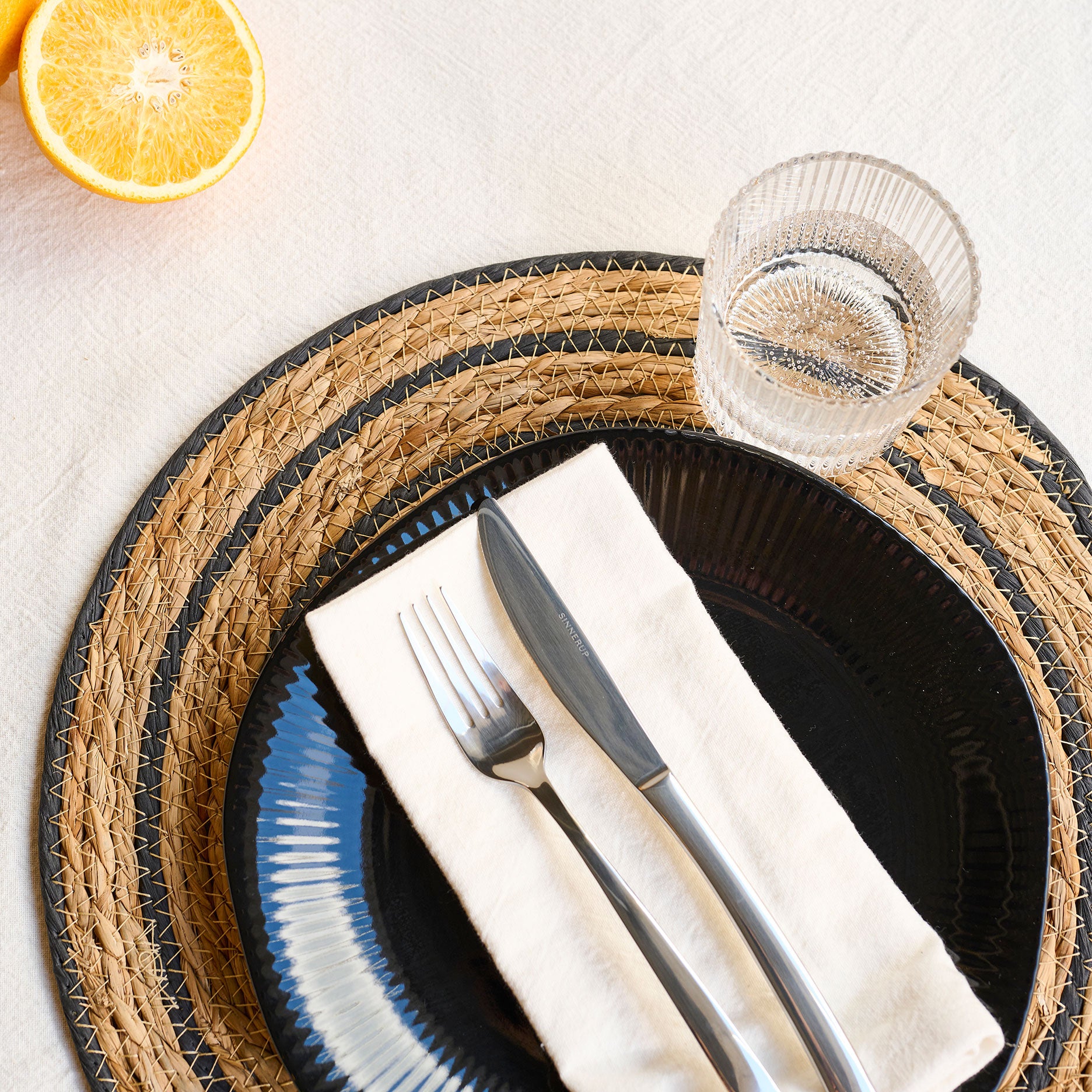 Peace stripe dækkeserviet